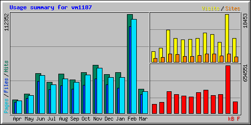 Usage summary for vm1187